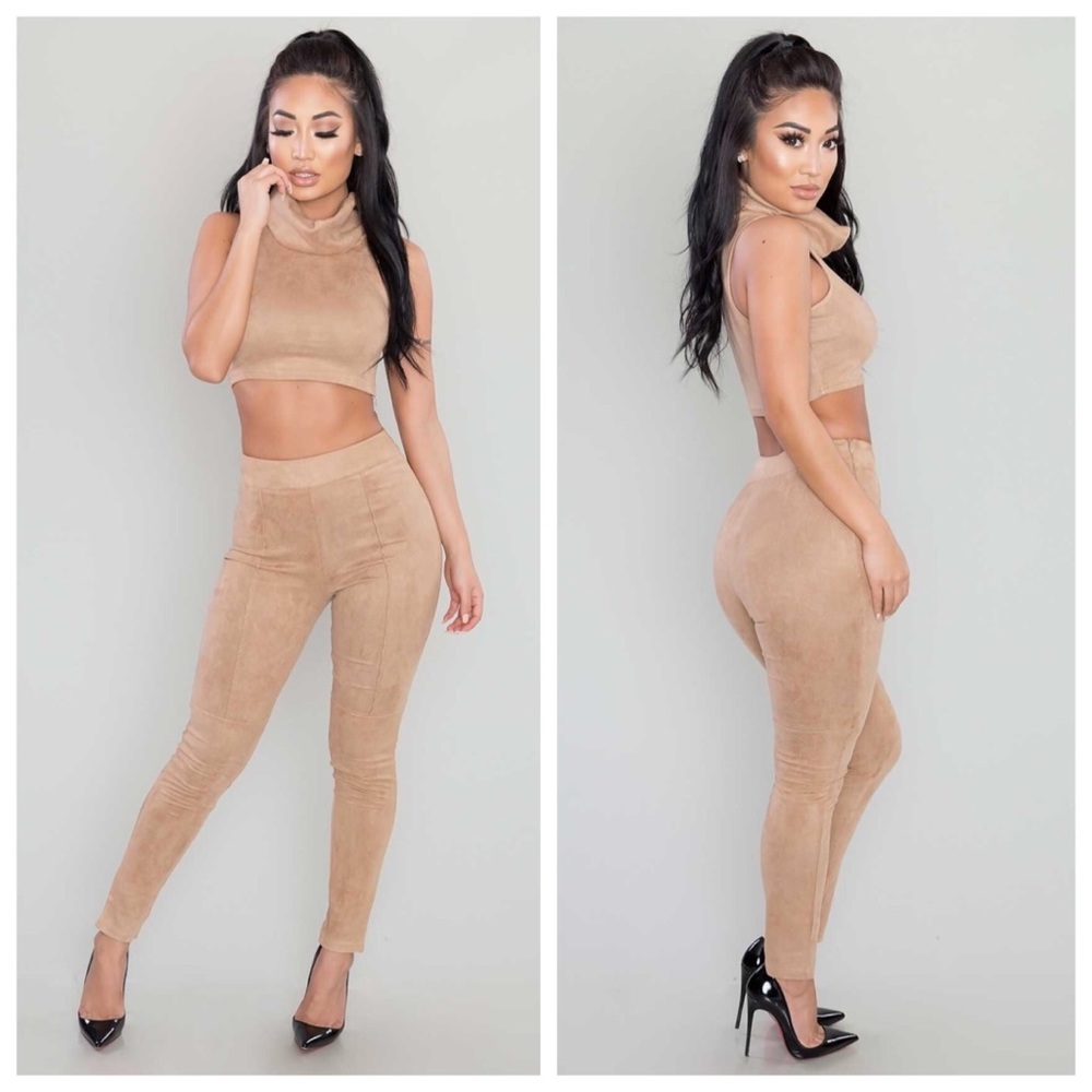 Suede 2-piece [LIGHT CAMEL]